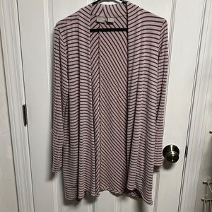 Chico’s zenergy striped open sweater size 0 (4/6).